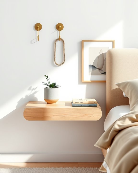stylish floating nightstand solutions