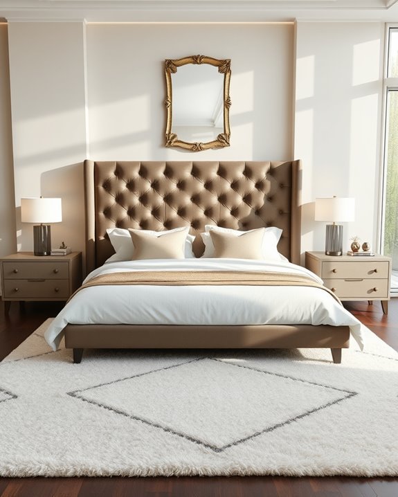 stylish focal point headboard