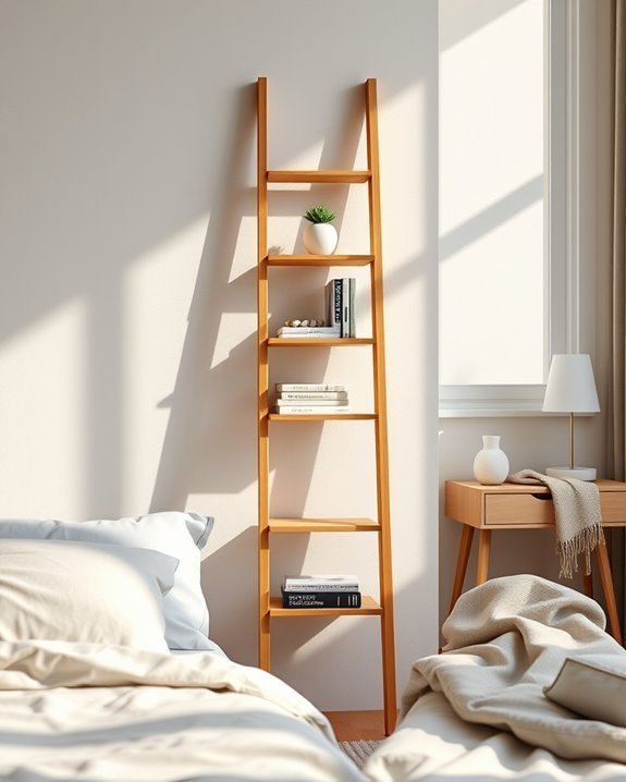 stylish functional bedside ladder