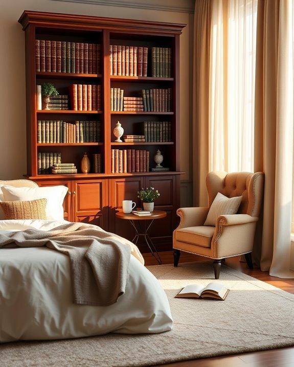 stylish functional bookshelf decor