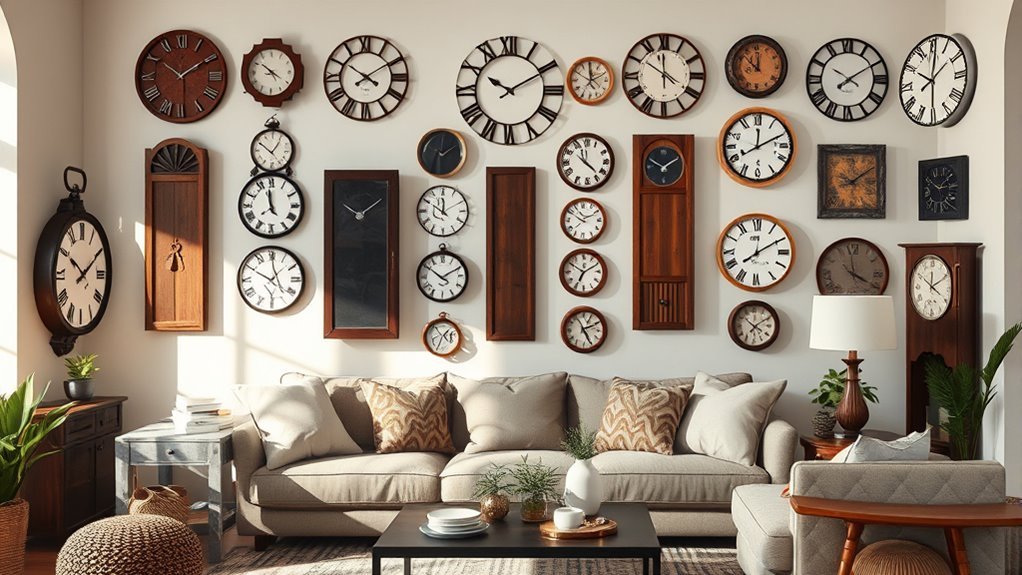 stylish functional clock decor
