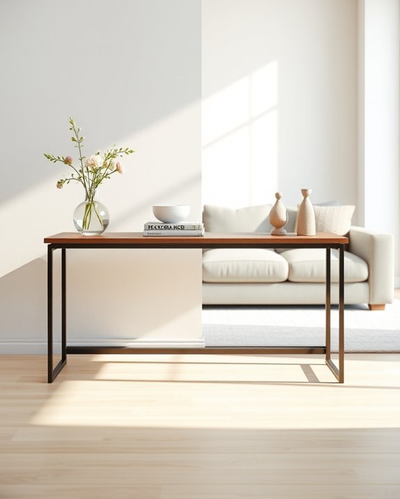 stylish functional console table