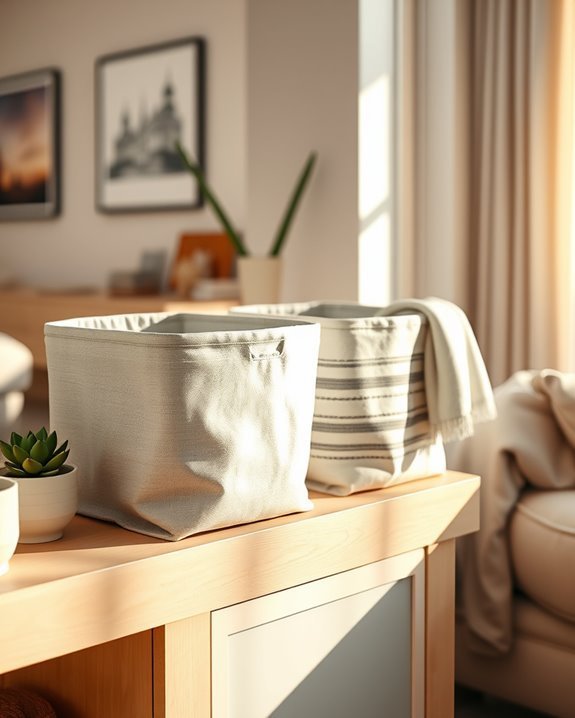 stylish functional fabric organization