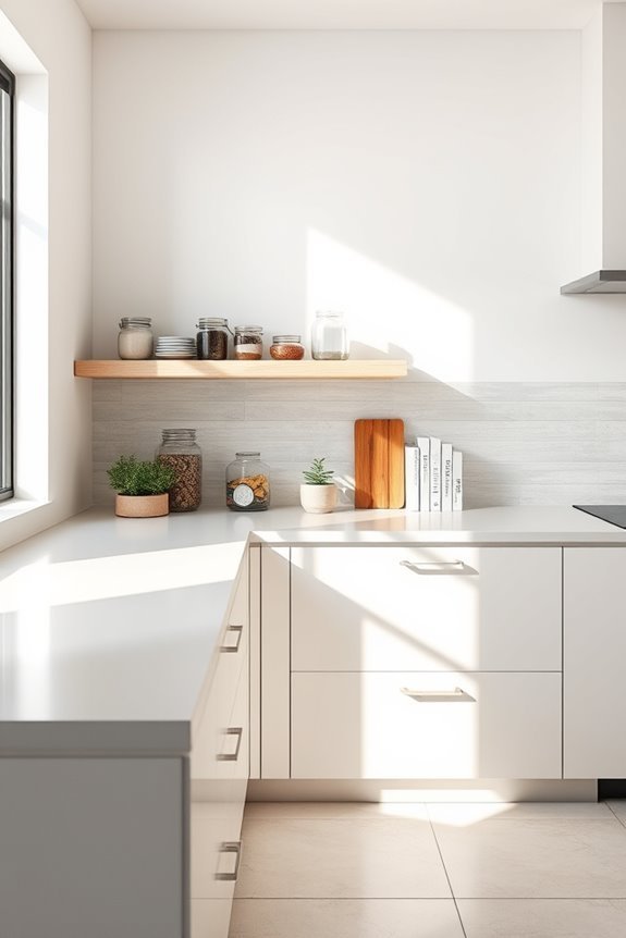 stylish functional floating shelves