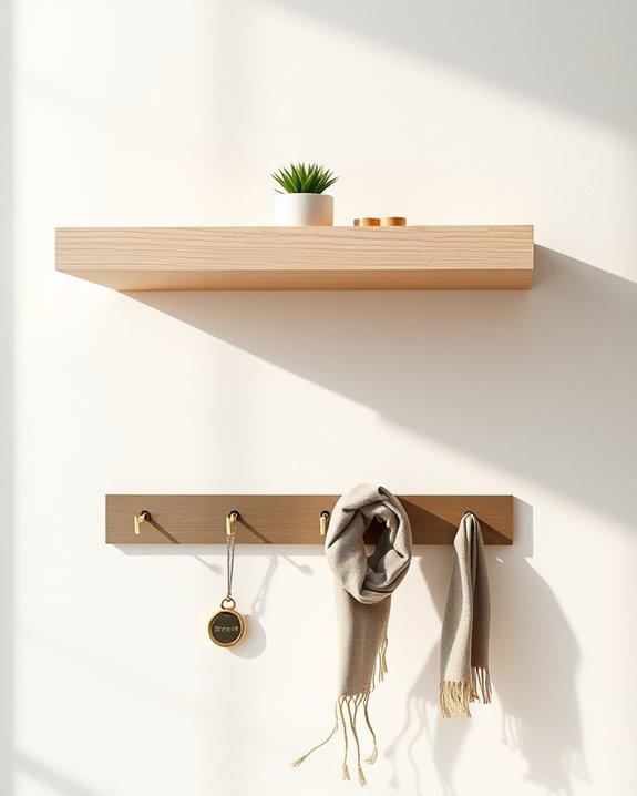 stylish functional floating table