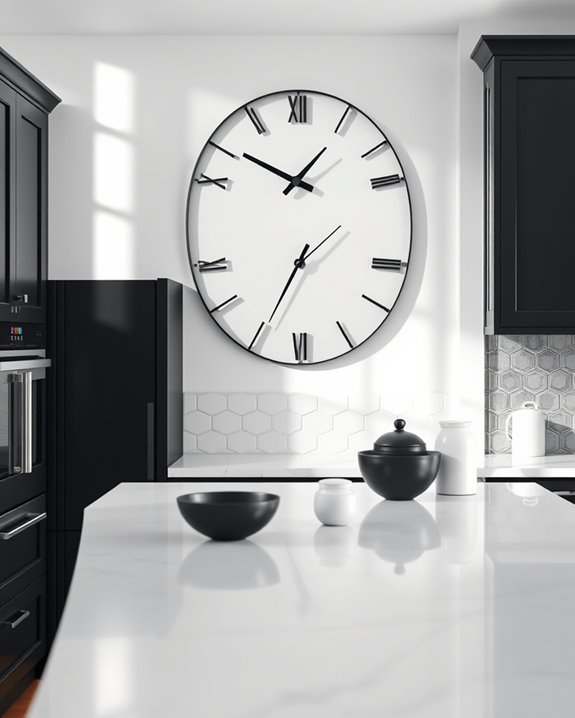 stylish functional kitchen clocks