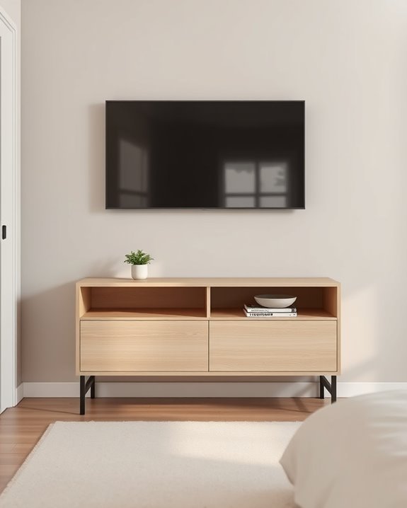 stylish functional minimalist console