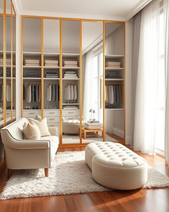 stylish functional mirrored dividers