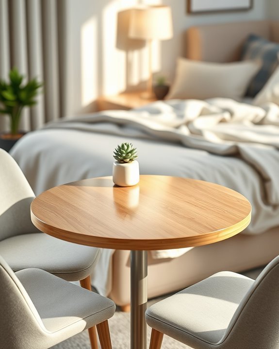 stylish functional round tables