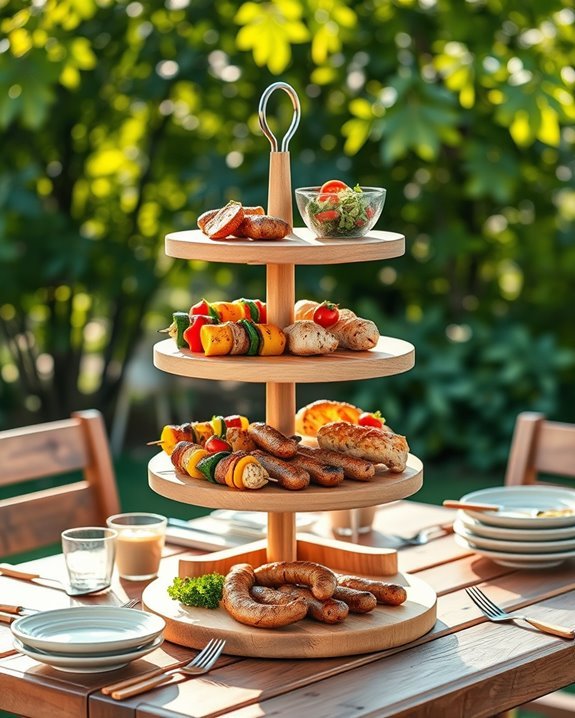 stylish functional serving stand