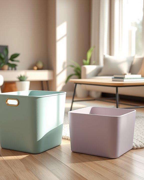 stylish functional storage bins