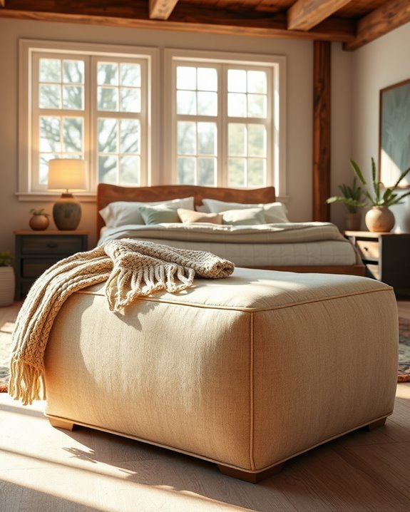 stylish functional storage ottoman