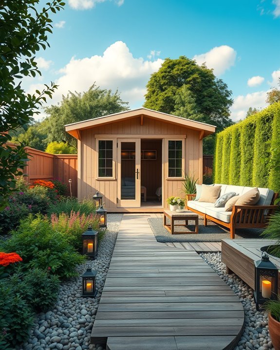 stylish garden shed design