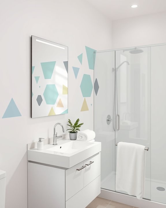 stylish geometric wall decals
