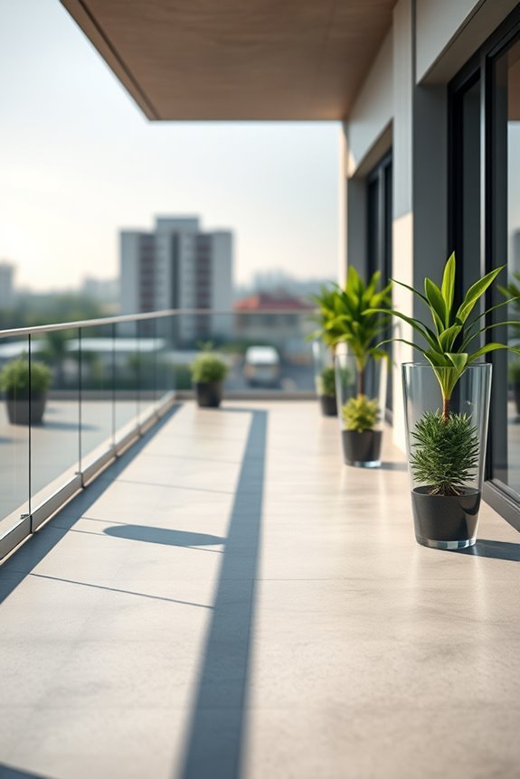 stylish glass planter display