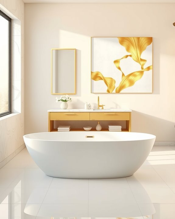 stylish gold wall decor