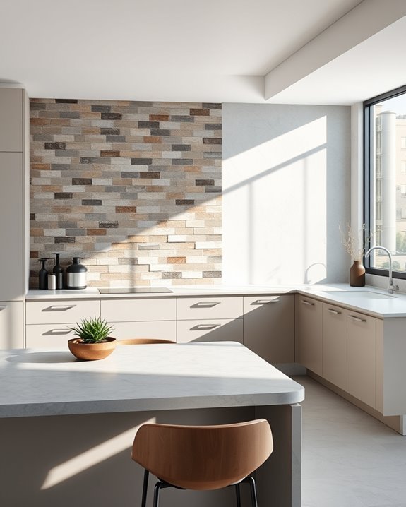 stylish gray brown mosaic