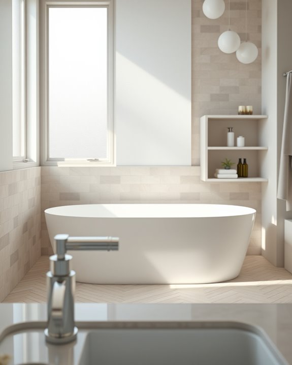 stylish herringbone tile design