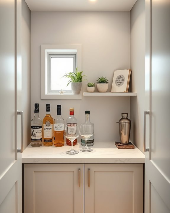stylish home bar setup