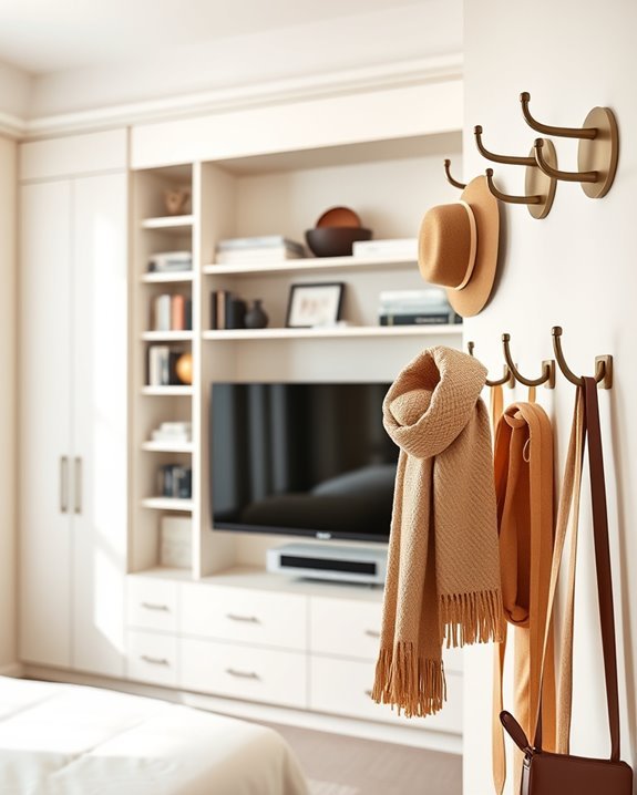 stylish hooks and racks