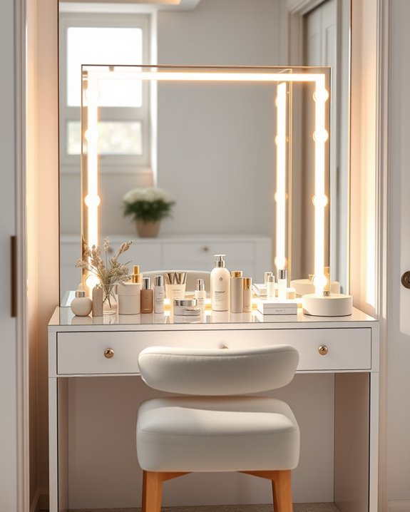 stylish illuminated dressing mirrors