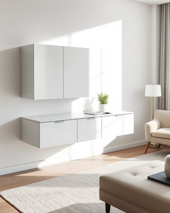 stylish integrated desk solution
