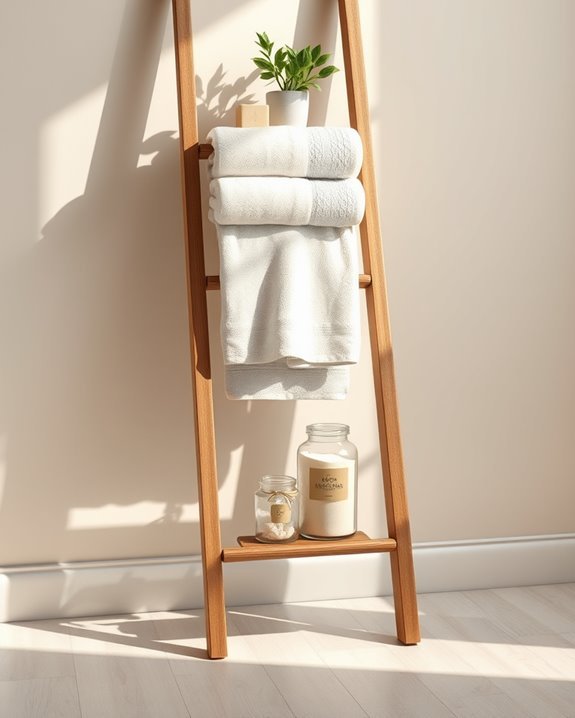 stylish ladder storage solution