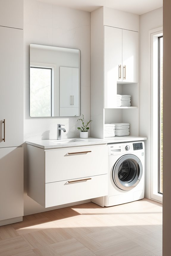 stylish laundry nook integration