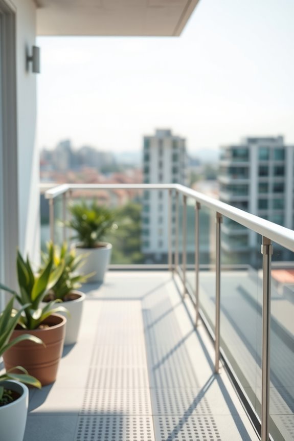 stylish lightweight balcony safety