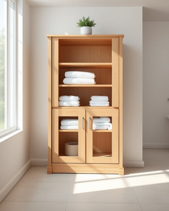 stylish linen storage solution