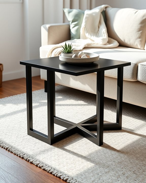 stylish modern black tables
