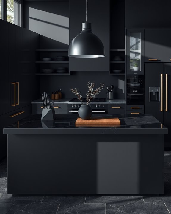 stylish monochromatic kitchen design
