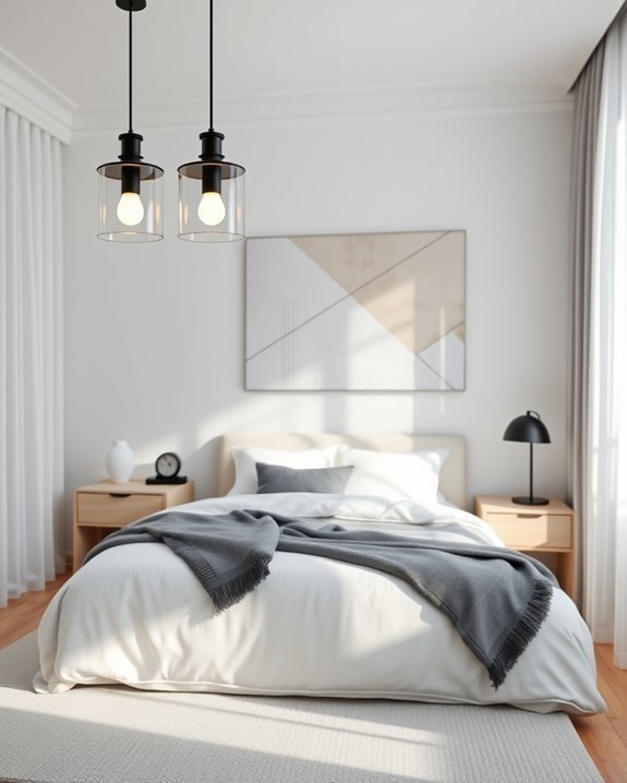 stylish monochrome lighting fixtures