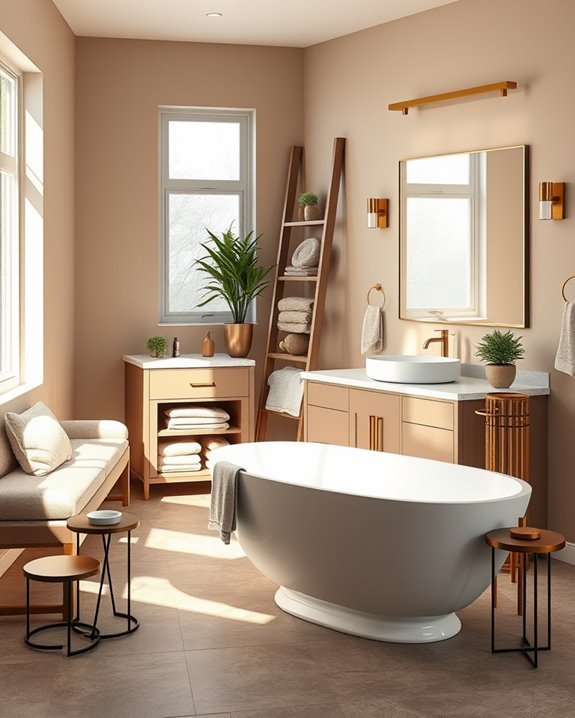 stylish multi functional bathroom furniture