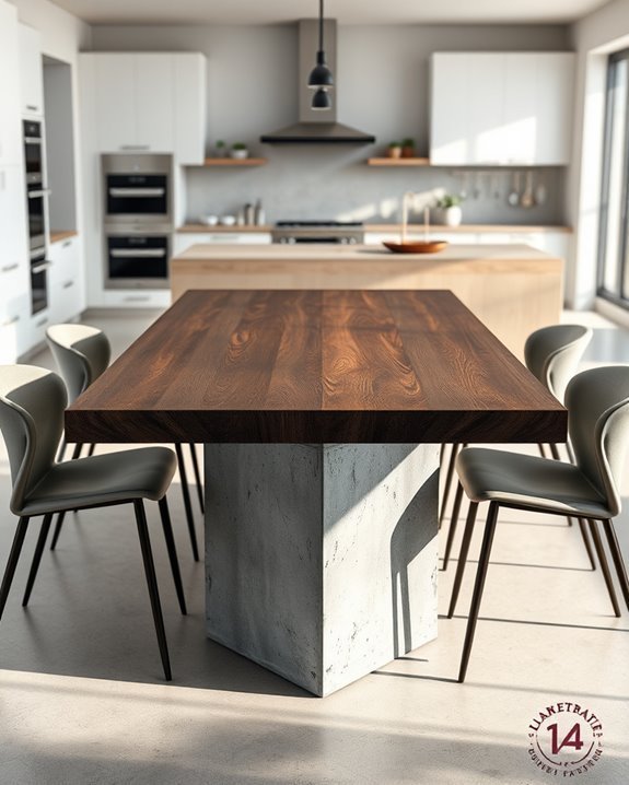 stylish multi level dining table