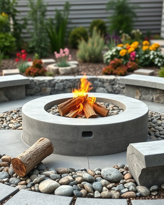stylish multi level fire pit