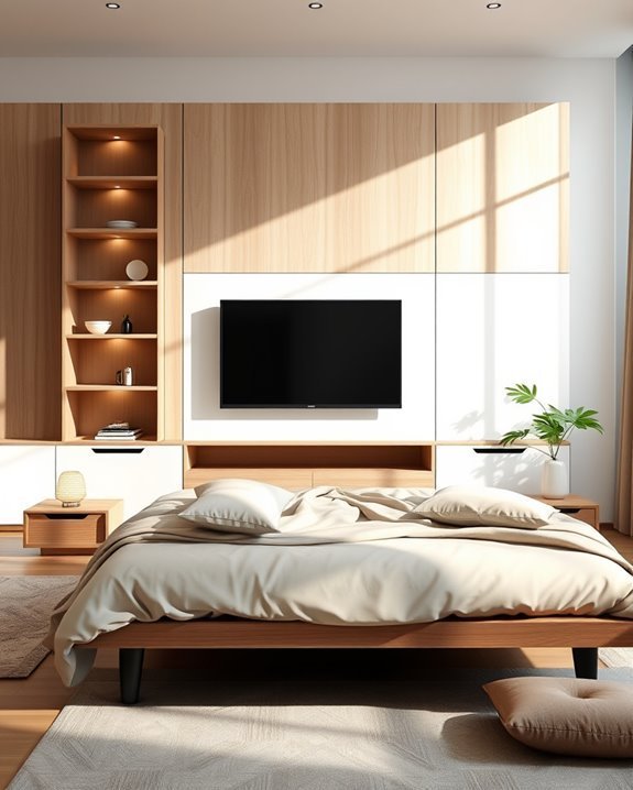stylish multifunctional bedroom furniture