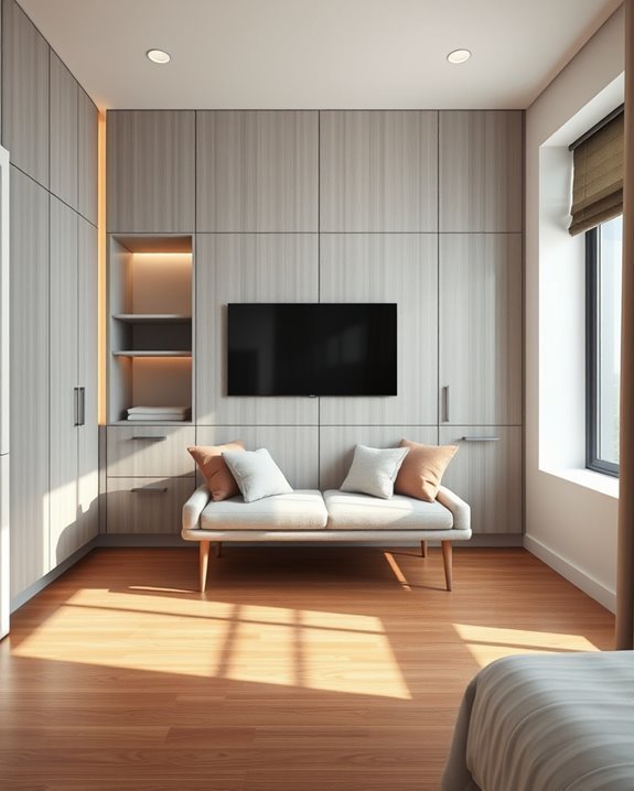 stylish multifunctional closet retreat