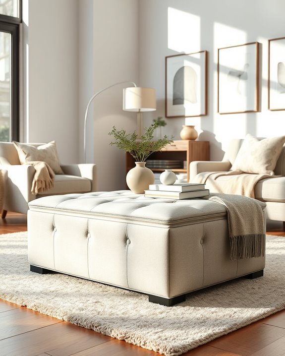 stylish multifunctional ottoman design
