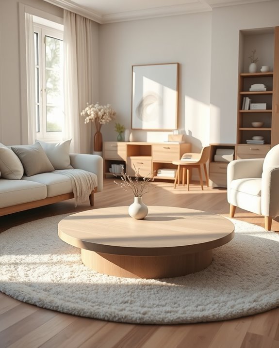 stylish multifunctional rounded tables