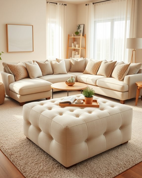 stylish multifunctional storage ottomans