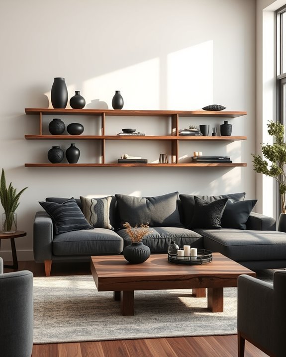 stylish open shelving decor