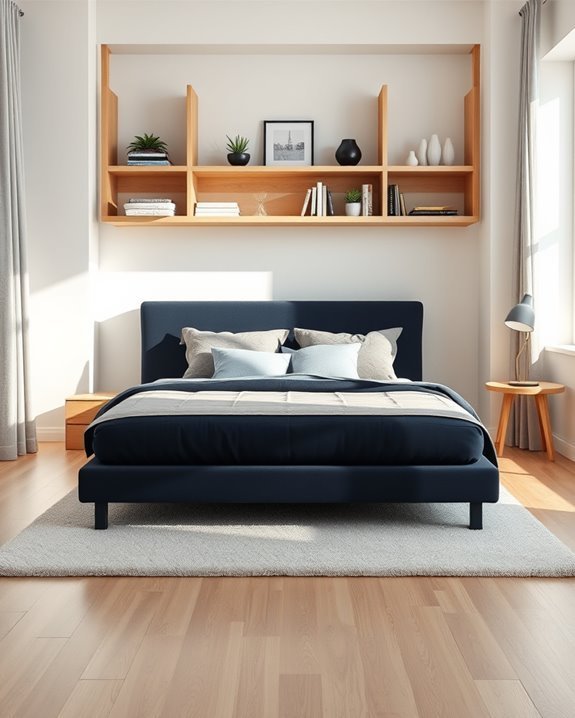 stylish open shelving design