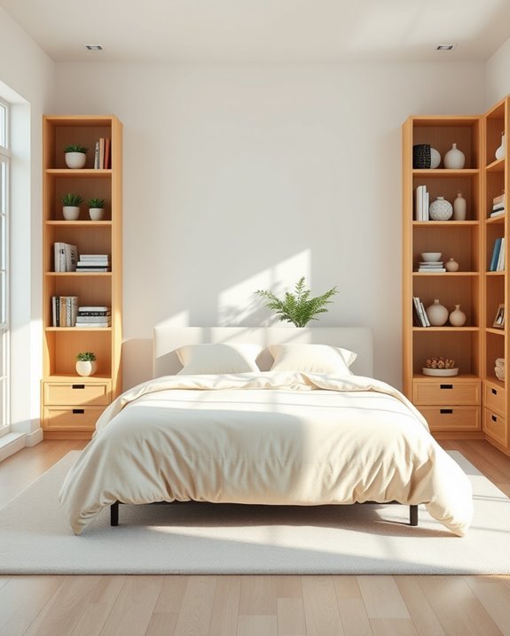 stylish open shelving design