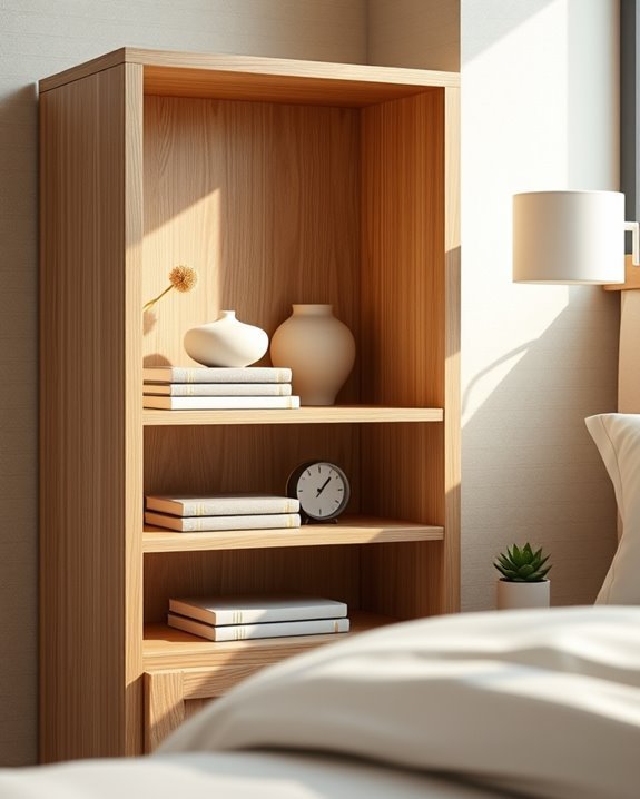 stylish open shelving solution