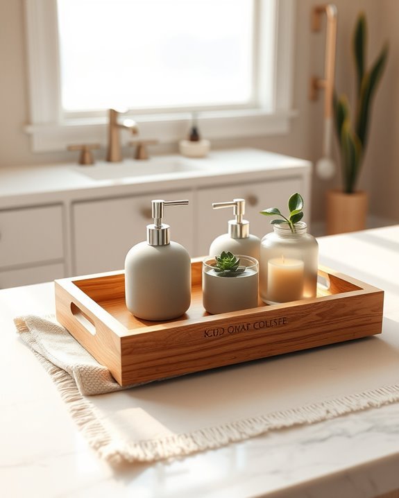 stylish organization with trays