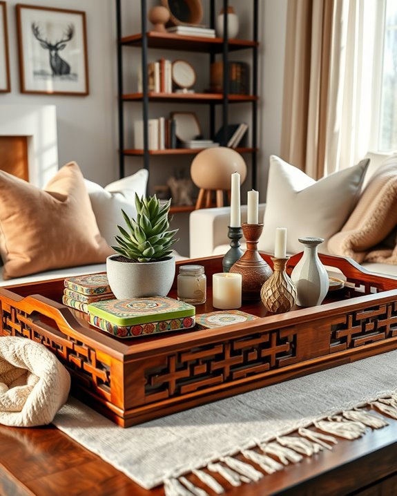 stylish organization with trays