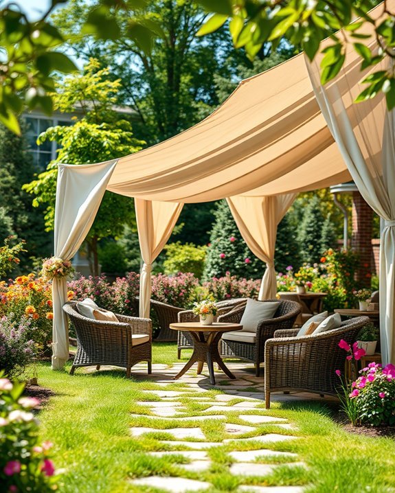 stylish outdoor canvas canopies