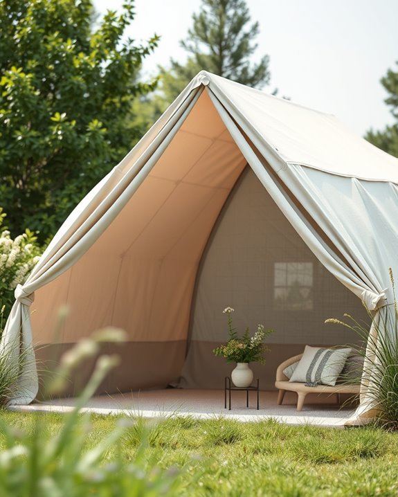 stylish outdoor canvas tents
