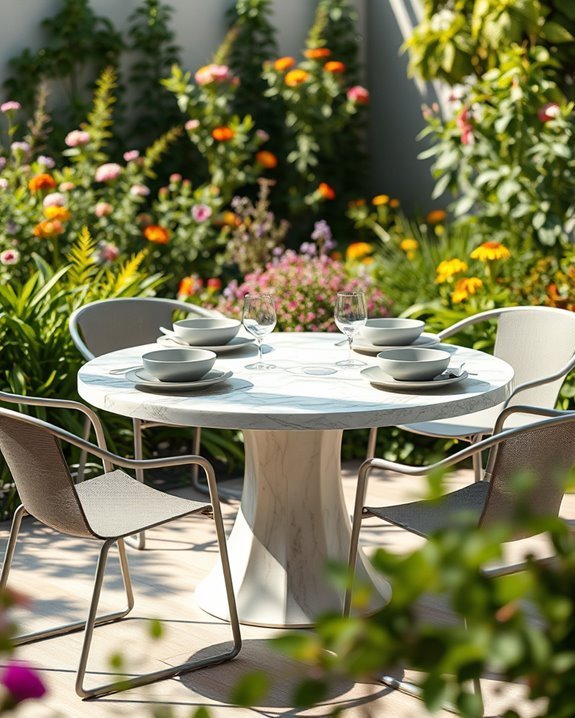 stylish outdoor dining set